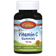칼슨랩스 어린이용 비타민 C 125mg 내추럴 오렌지 베지테리안 구미, 60개입, 1개