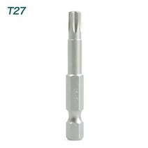 50mm Torx 스크루 드라이버 비트 T5 T6 T7 T15 T20 T25 T27 T30 1/4 인치 육각 섕크 전기 스크류 드라이, 10 T27