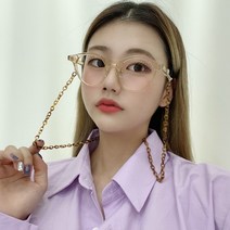 VANANA2 우드 브라운 꼬임 안경스트랩 2개