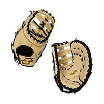 SSK Z7 스페셜리스트 베이스볼 1루 미트 – 12.5인치 13인치 오른손 및 왼손 던지기, 13 - Right Hand Throw, Camel/Black