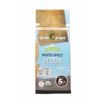 (미국배송) GRAIN BRAIN 화이트 스펠트 밀가루 2.26kg Organic White Spelt Flour All Purpose Flour, 1개