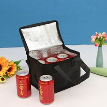 캠핑냉장고 차량용 미니 냉온장고 소형 냉동고 휴대용 열 절연 쿨러 박스 대형 야외 캠핑 점심 도시락 가방, 04 black small