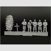 장례 수지 다이 캐스트 캐릭터 모델 제 차 세계 대전 영국 육군 사망 군인 장례식 남자, 없음