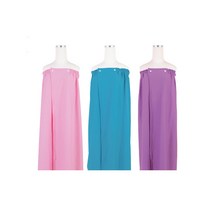 미용 마사지 랩 가운 1EA (스냅단추), 퍼플