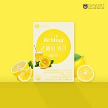 리블링워터 레몬맛 수분충전 기능성음료, 10포, 12g