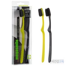 메가스마일 미백칫솔 독일산칫솔모 미디엄2개입 1세트