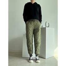 사입자mall F5028 지그재그 패턴 옆줄 밴딩 패딩바지 겨울