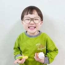 어린이 블루라이트차단 동글이 아동 키즈 뿔테 안경