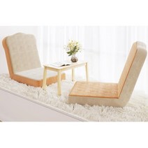 귀여운 식빵 쇼파 1인용 좌식 리클라이너 침대매트, 특대형(베이지)