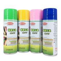 럭키산업 LK-717 형광도료 락카 스프레이 400ml, 형광청색