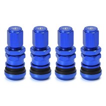 자동차부품 Hypertune - Universal 4 Rays 레이싱 단조 알루미늄 밸브 스템 캡 휠 림 HT-WR11, 05 파란