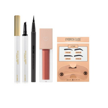 메이시크 3D 핑거팁 타투 아이브로우 틴트 2p + 샤프핏 이지 펜라이너 + 블러리즘 베이크 틴트 + 아이브로우 가이드 세트, 라이트브라운(아이브로우 틴트), 딥블랙(펜라이너), 탠저링푸딩(틴트), 3세트