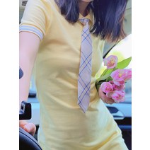 여름반팔원 0413 스웨덴 단 순욕 청춘 허리보정 슬림핏 반팔원피스 4703304093