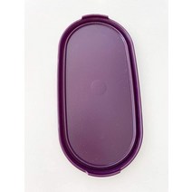Tupperware Modular Mates 타원형 교체 씰 뚜껑 1616 Dewberry 9.5cm x 18.4cm