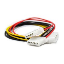 MBF IDE 4핀 전원 Y형 케이블 30CM MBF-DC4PY, 1
