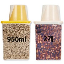 [624C]사각잡곡견과류보관용기 950ml 2개★포장훼손반품불가★, 해당상품선택