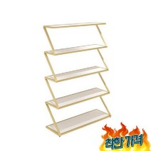 신발 진열대 진열장 디스플 4-, 골드 4단 60x120cm, 기본