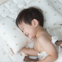 불로홈 유아 아기 꼰사인견 패드 쿨매트 신생아 사계절 고밀도 광목 토퍼 면 S(70x100cm), 베이지, 1개