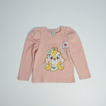 S/S 디즈니 정품 칩앤데일 퍼프소매 티셔츠 유아동 여아 봄 데일리긴팔티 TN01