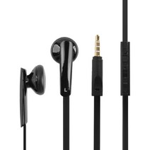 BiLe LG Q51/Q61/Q70 3.5mm 이어폰 미국식 유럽식 호환, 블랙, BiLeBU920