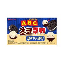 칠성 사무실간식 탕비실간식 롯데 ABC초코쿠키 쿠키앤크림 과자세트 간식추천 43G 32개, 16세트
