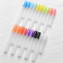 네일오일펜공병 100 개몫 다채로운 지상 유리 향수 스프레이 병 여행 별도 Ottling 청정기 작은 Svample 샘플 바이알, 10ml+red