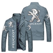 New 캐쥬얼 봄 가을 남 forPeugeot Car Logo Windbreaker Zipper Slim Hip-Hop 패션 긴팔 자켓 Male Coats