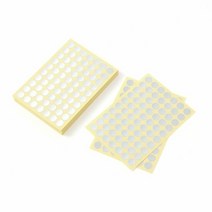 원형스티커 출석체크 10mm1장70개x60매 실버, 단품
