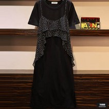 가바바 여성 빅사이즈 원피스 유행을 넘어선 데일리 프릴 롱원피스 G48577