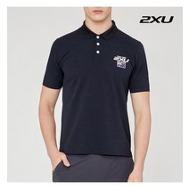 2XU 2XU 글로벌 공용 액티브 카라 티셔츠_X1MU15346BLK