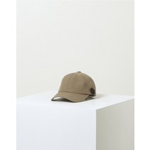 22FW 베이지 로고패치 면혼방 캡모자 DMHE2F011I2