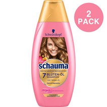 Schwarzkopf Schauma 7 Bluten Oli Shampoo 슈바르츠코프 샤우마 블루텐 오일 독일 샴푸 400ml X 2팩, 1개
