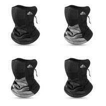 해피앤리빙 방한 기모 넥워머 라이더 마스크 목토시 자전거 등산 스포츠, B형 기모마스크(블랙+진그레이)