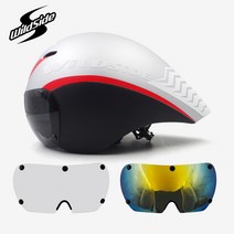 레이스 tt 사이클링 헬멧 렌즈 고글 트라이 애슬론 트라이 에어로 헬멧 도로 자전거 timetrial 자전거 헬멧 Casco Ciclismo 액세서리 2019, color 2-3