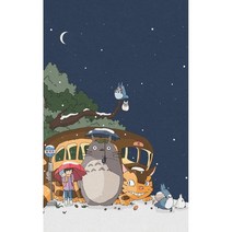 영화 캐릭터 보석십자수 애니 명장면 일러스트 큐빅가득 그림 새집선물 집콕취미 집중력향상 액자없음 DIY키트 10종, 이미지03번, 30*40CM