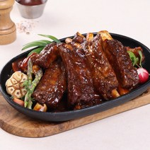(쪽갈비) 빅 레드 폭립 1kg/팩 (바베큐 소스), 쪽갈비 폭립 1kg/팩
