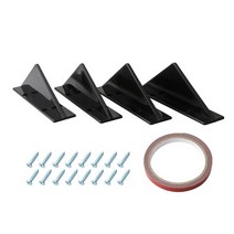 범용 탄소 섬유 자동차 변형 후면 범퍼 디퓨저 삼각형 스포일러 Bmw E46 E90 E60 E39 E36 F10 F30 X5 E53 E70 용 4 개, [01] Style 1