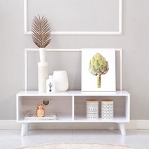 하랑 티비다이 오픈형 거실장, 01. 화이트