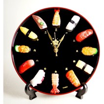 일본 스시 벽시계 초밥 벽걸이 시계 일식집 식당 인테리어 개업 선물 flavorbox CL-27S