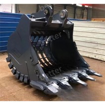 02굴삭기 채바가지 미니굴삭기 굴착기 암석 분리, 공투채바가지