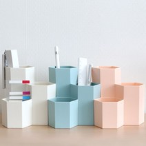 이케아 스탠드 꽂이형 화장품 문구 정리함 소품함 사무용품 수납함 책상 화장대정리 오거나이저, 핑크