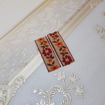 베이직 자수 6cm 똑딱핀