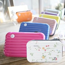 하드캐리어 파우치 여행 화장품 플라워 캐리어 파우치