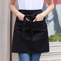 카페 커피숍 바리스타 숏 앞치마 레스토랑 식당 호프집 빵집 서빙 주머니 허리 앞치마, 바리스타앞치마카키