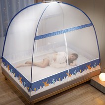 텐트폴대 접이식 몽골텐트 여름 가정용 2021년 지퍼식 1.2미터 지지대, T03-눈길 사슴 *1.5m(5피트)침대