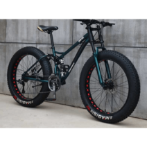 광폭타이어 MTB 하드테일 바퀴큰자전거 팻바이크, 30단화이트스포크 휠26인치