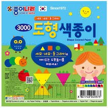 종이나라 3000 도형색종이 (10개입), 20색