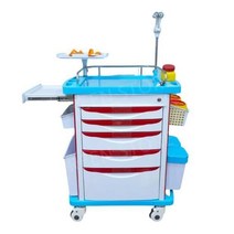 병원용 수납 응급처치 수납카트 트롤리 드레싱카트 웨건 도구 의료용 병원 카트 치과, 화이트750