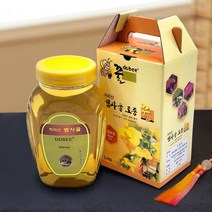 지리산뱀사골 [지리산뱀사골] 아카시아꿀 프리미엄 2.4kg (병/선물용박스), 상세 설명 참조, 단일옵션