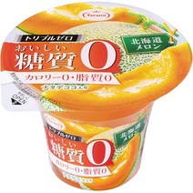 일본 푸딩젤리 과일젤리 타라미 트리플 제로 맛있는 탄수화물0 홋카이도 멜론 195g×6개